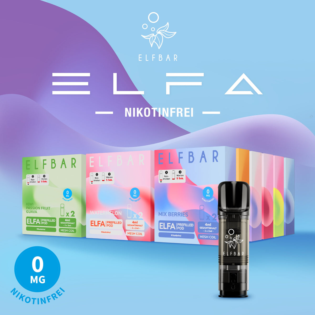 🌈 Elfbar ELFA Prefilled Pods 0 mg