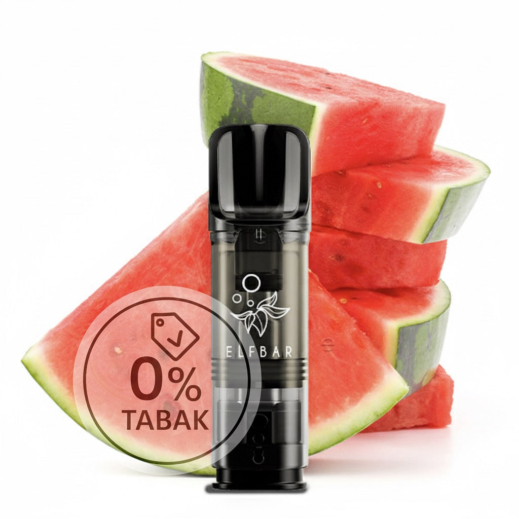 Elfbar - ELFA - Prefilled Pods (2 pcs) - Watermelon - Nicotine free // German Tax Stamp