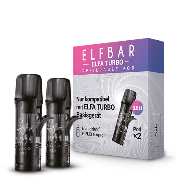 Elfbar - ELFA Turbo - Refillable Pods (2 pcs) - 0.8 ohms