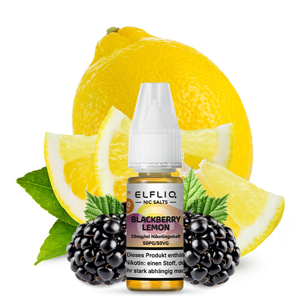 Elfbar - ELFLIQ - Blackberry Lemon - 10ml - 10mg/ml - NicSalt // German Tax Stamp