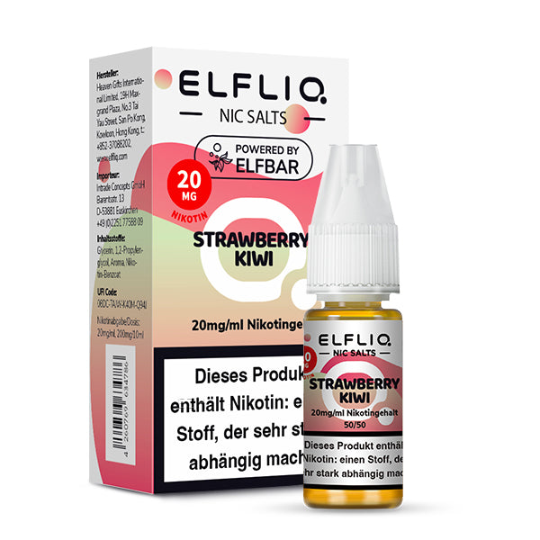 Elfbar - ELFLIQ - Strawberry Kiwi - 10ml - 20mg/ml - NicSalt