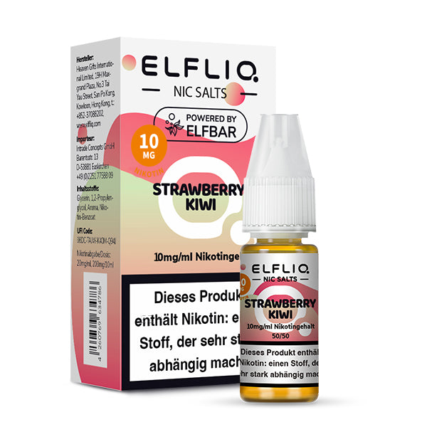 Elfbar - ELFLIQ - Strawberry Kiwi - 10ml - 10mg/ml - NicSalt