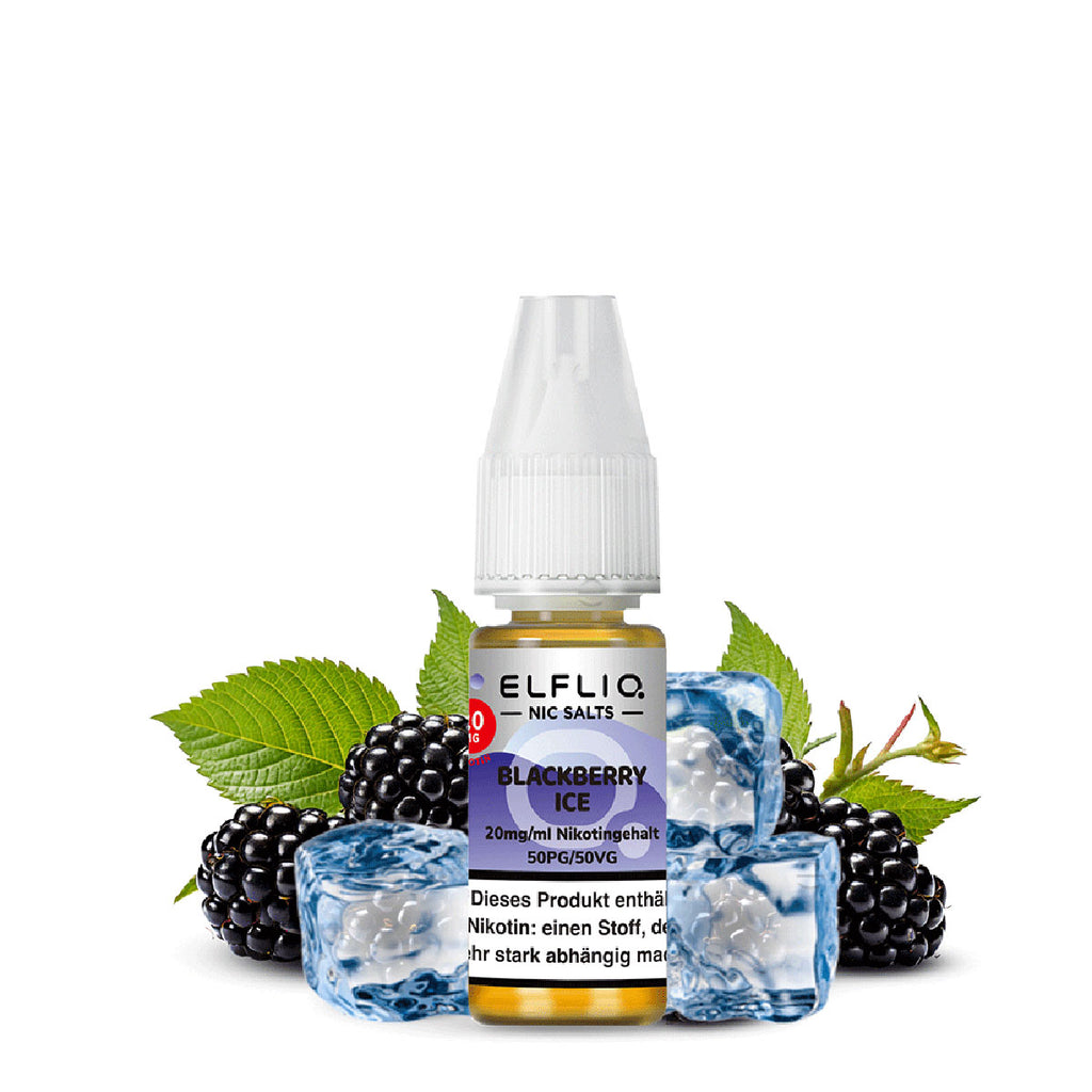 Elfbar - ELFLIQ - Blackberry Ice - 10ml - 20mg/ml - NicSalt // German Tax Stamp