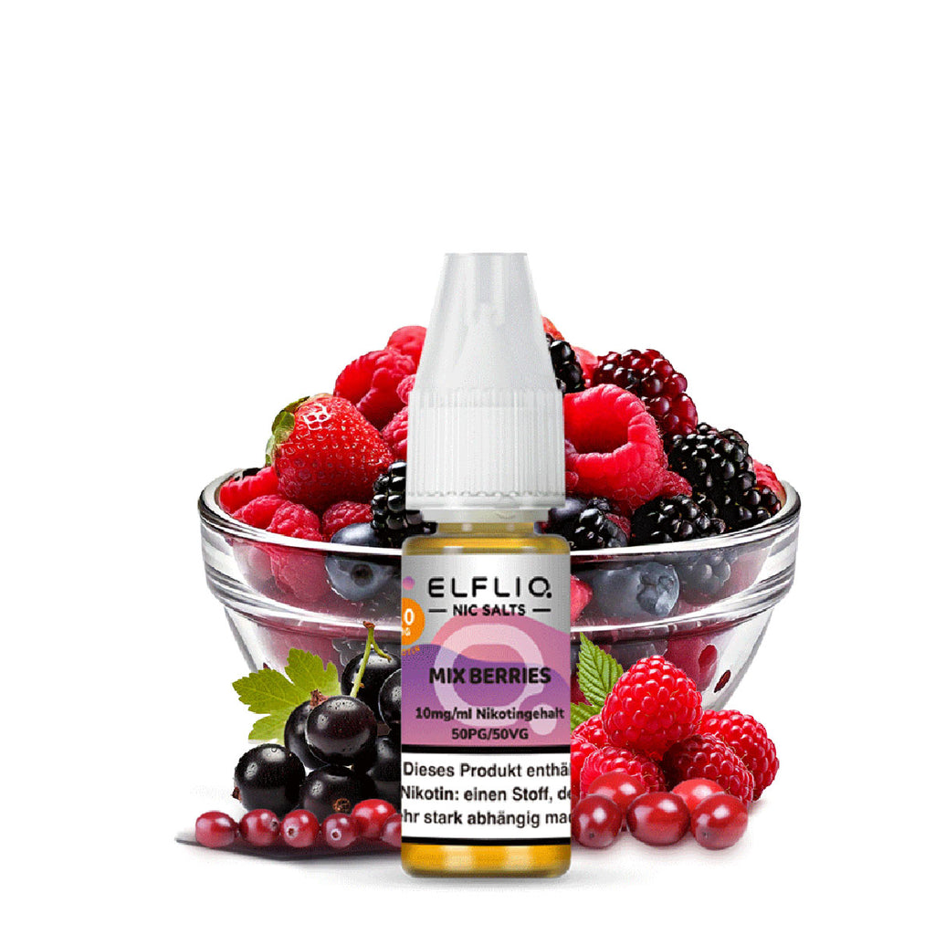 Elfbar - ELFLIQ - Mix Berries - 10ml - 10mg/ml - NicSalt // German Tax Stamp