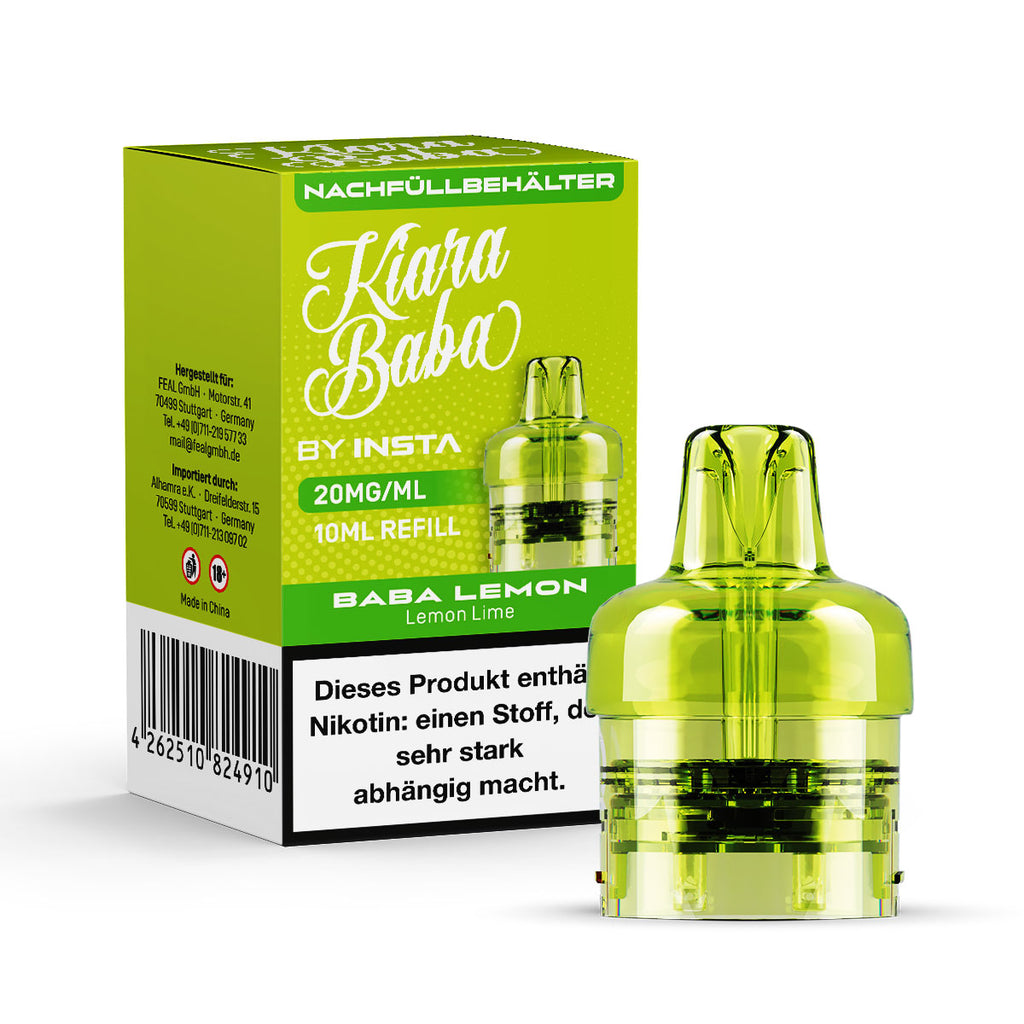 *NEU* Kiara Baba 10K - Refill Container - Baba Lemon - 10ml - 20mg/ml // Steuerware