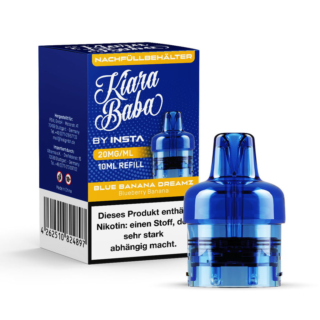 *NEU* Kiara Baba 10K - Refill Container - Blue Banana Dreamz - 10ml - 20mg/ml // Steuerware