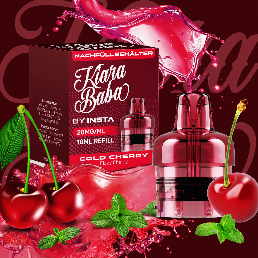 *NEU* Kiara Baba 10K - Refill Container - Cold Cherry - 10ml - 20mg/ml // Steuerware