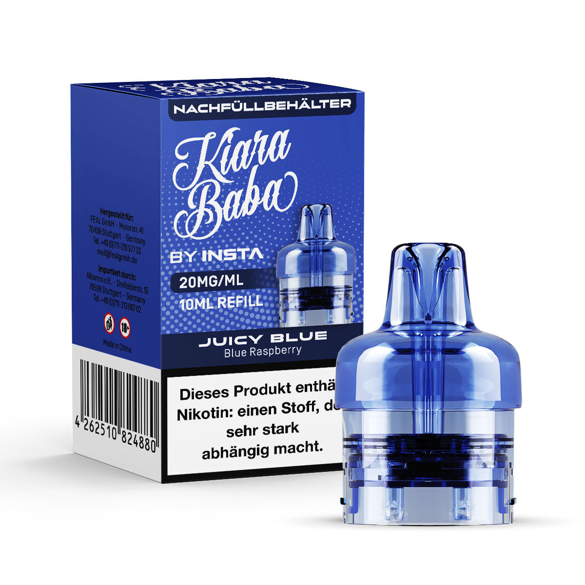 *NEU* Kiara Baba 10K - Refill Container - Juicy Blue - 10ml - 20mg/ml // Steuerware