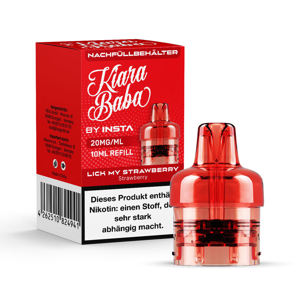 *NEU* Kiara Baba 10K - Refill Container - Lick my Strawberry - 10ml - 20mg/ml // Steuerware