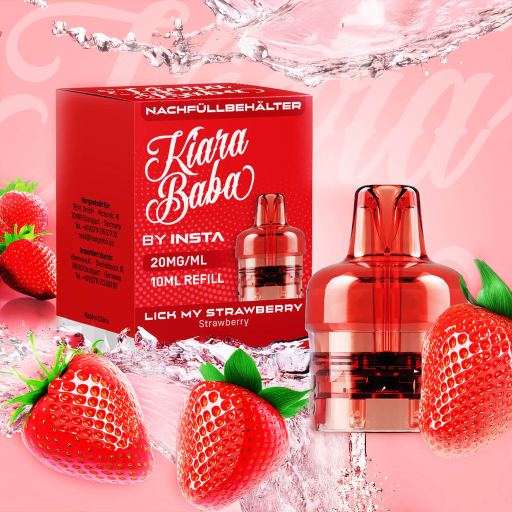 *NEU* Kiara Baba 10K - Refill Container - Lick my Strawberry - 10ml - 20mg/ml // Steuerware