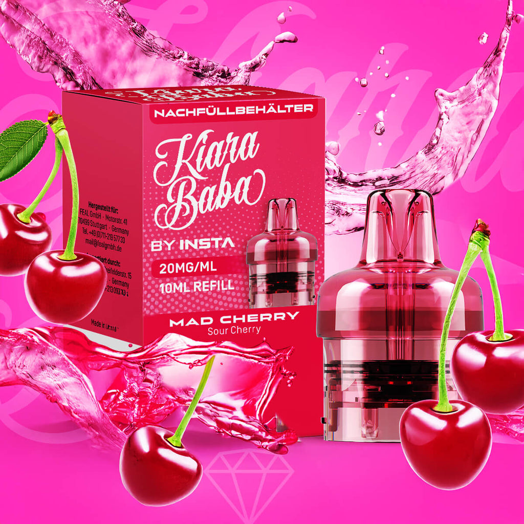 *NEU* Kiara Baba 10K - Refill Container - Mad Cherry - 10ml - 20mg/ml // Steuerware