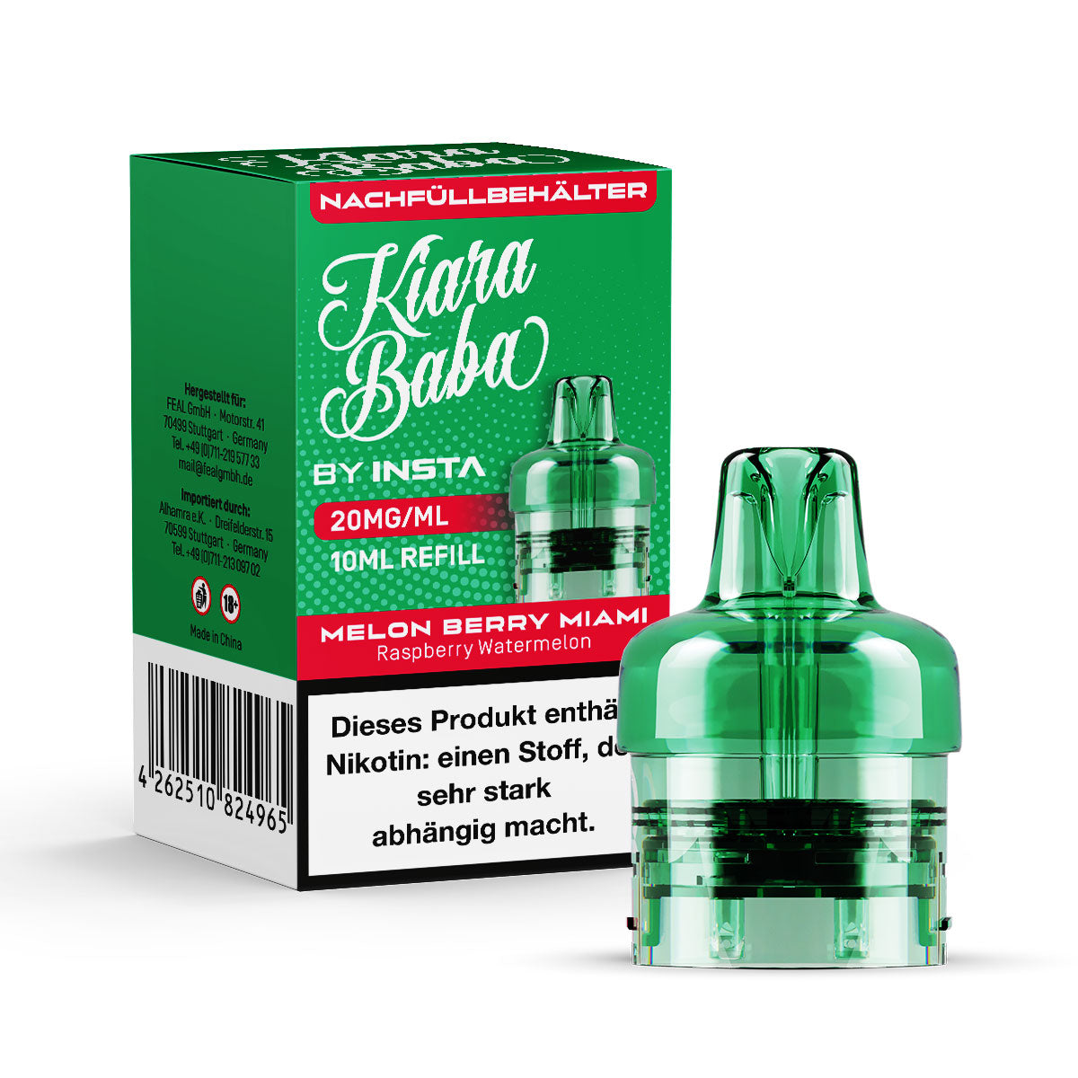 *NEU* Kiara Baba 10K - Refill Container - Melon Berry Miami - 10ml - 20mg/ml // Steuerware