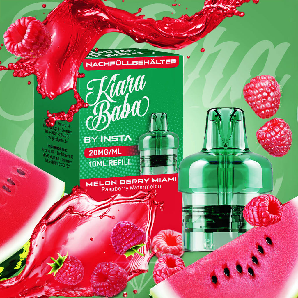 *NEU* Kiara Baba 10K - Refill Container - Melon Berry Miami - 10ml - 20mg/ml // Steuerware