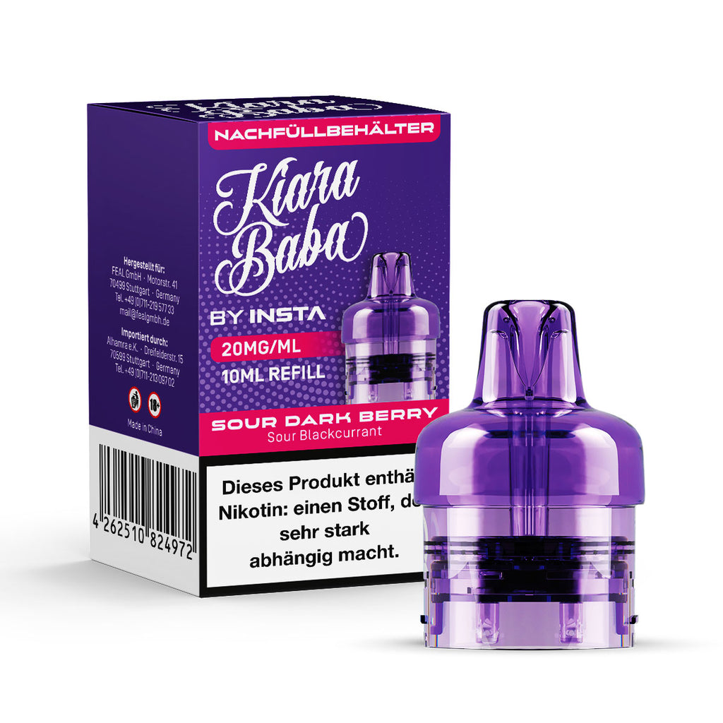 *NEU* Kiara Baba 10K - Refill Container - Sour Dark Berry - 10ml - 20mg/ml // Steuerware